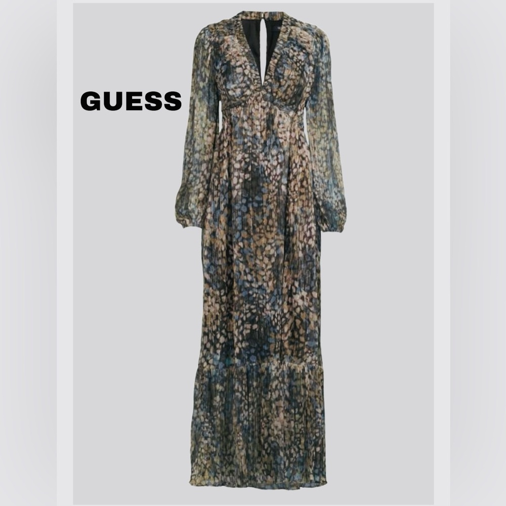 🌟🌟🌟Guess- Classic Silhouette Maxi Dress w/ Cut Out‎ onback🌟🌟
